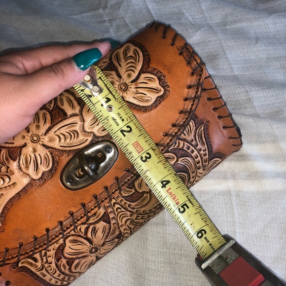 Authentic Leather Floral Crossbody - Picture 6 of 8